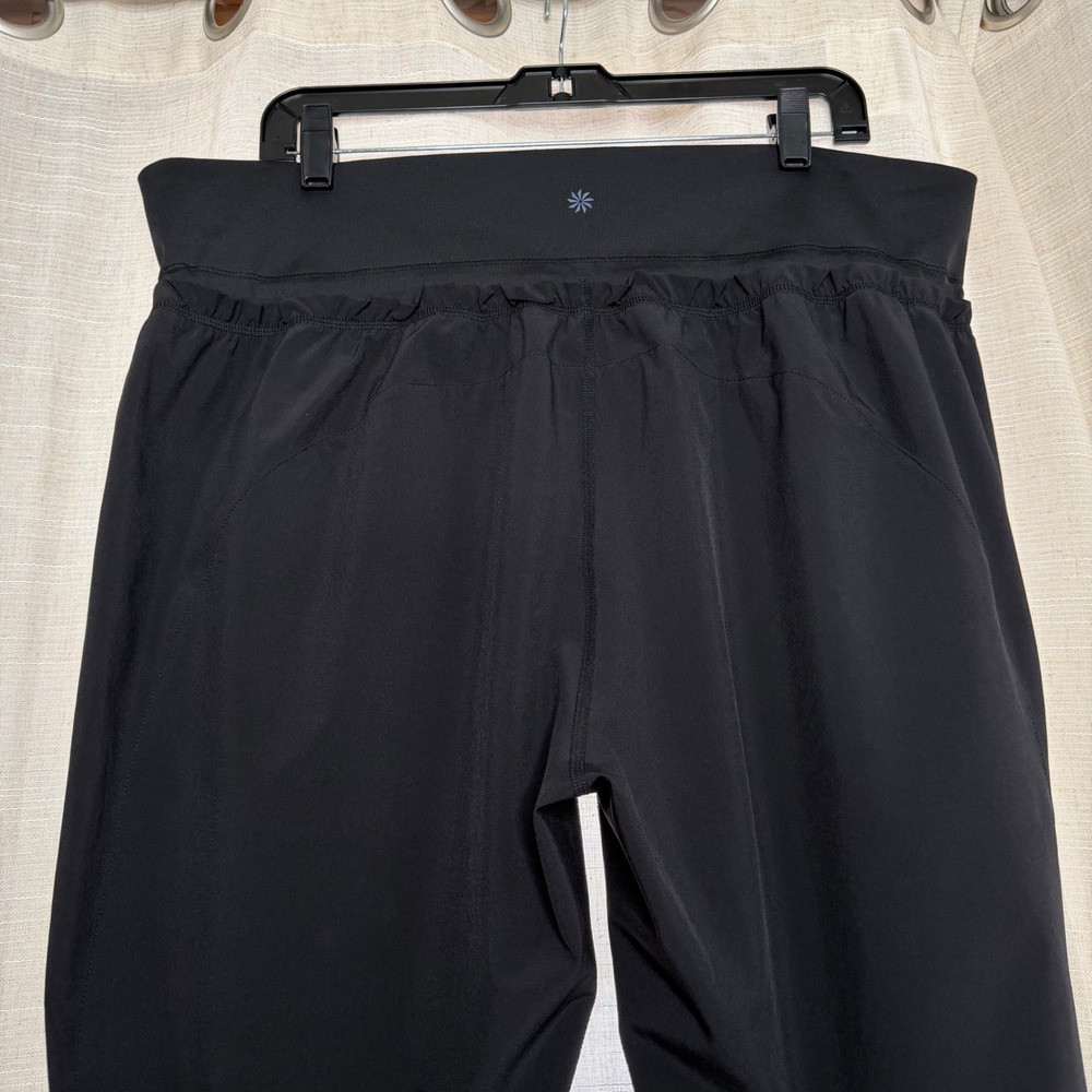 Athleta Spar Pants Ankle Jogger Black Workout Yoga Pilates Athleisure Women's XL - Picture 5 of 11